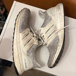 Adidas Ultra Boost Knit Black and Cream Sneakers